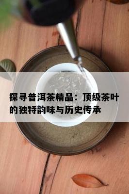 探寻普洱茶精品：顶级茶叶的独特韵味与历史传承