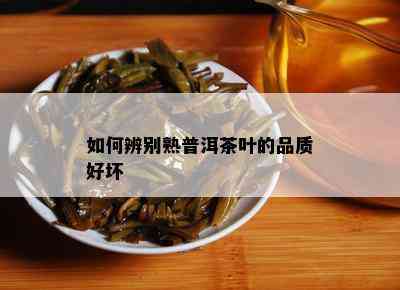 如何辨别熟普洱茶叶的品质好坏