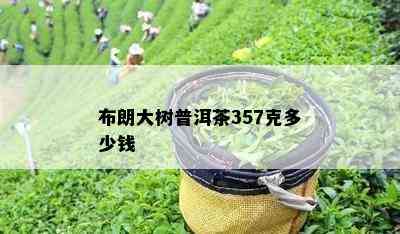 布朗大树普洱茶357克多少钱