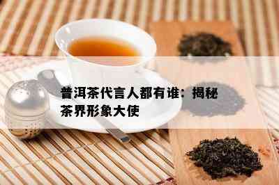 普洱茶代言人都有谁：揭秘茶界形象大使