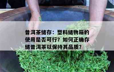 普洱茶储存：塑料储物箱的使用是否可行？如何正确存储普洱茶以保持其品质？