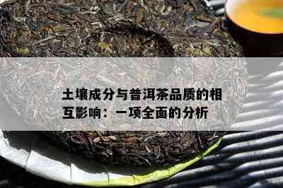 土壤成分与普洱茶品质的相互影响：一项全面的分析