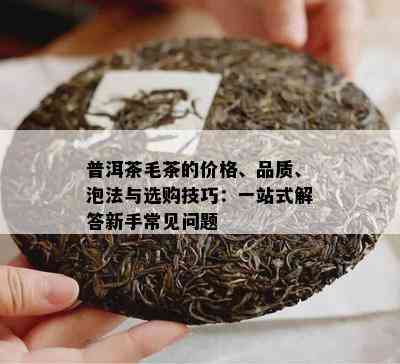 普洱茶毛茶的价格、品质、泡法与选购技巧：一站式解答新手常见问题