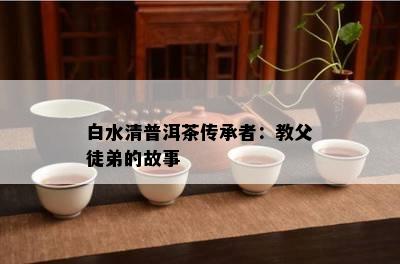 白水清普洱茶传承者：教父徒弟的故事