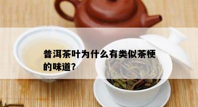 普洱茶叶为什么有类似茶梗的味道？