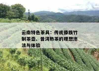 云南特色茶具：传统傣族竹制茶壶、普洱熟茶的理想泡法与体验