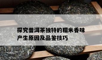 探究普洱茶独特的糯米香味产生原因及品鉴技巧