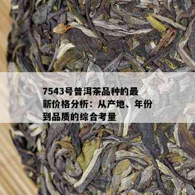 7543号普洱茶品种的最新价格分析：从产地、年份到品质的综合考量