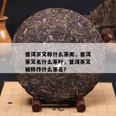 普洱茶又称什么茶类，普洱茶又名什么茶叶，普洱茶又被称作什么茶名？