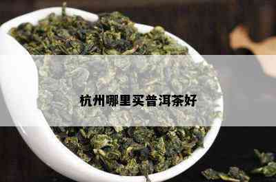 杭州哪里买普洱茶好