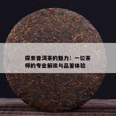 探索普洱茶的魅力：一位茶师的专业解读与品鉴体验