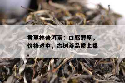 黄草林普洱茶：口感醇厚，价格适中，古树茶品质上乘。