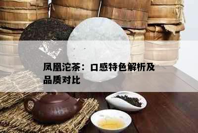 凤凰沱茶：口感特色解析及品质对比