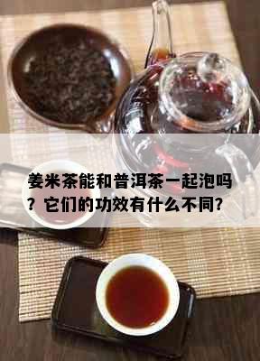 姜米茶能和普洱茶一起泡吗？它们的功效有什么不同？