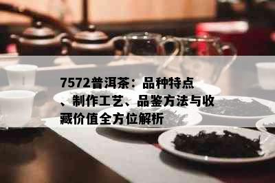 7572普洱茶：品种特点、制作工艺、品鉴方法与收藏价值全方位解析