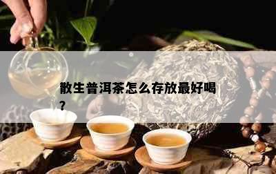 散生普洱茶怎么存放更好喝？