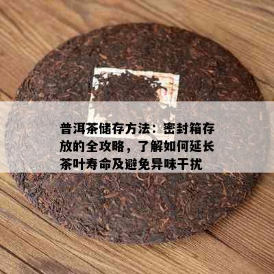 普洱茶储存方法：密封箱存放的全攻略，了解如何延长茶叶寿命及避免异味干扰