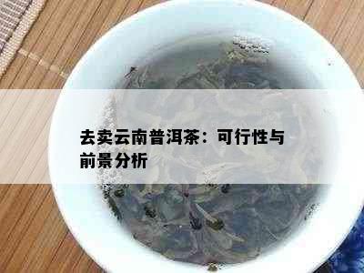 去卖云南普洱茶：可行性与前景分析