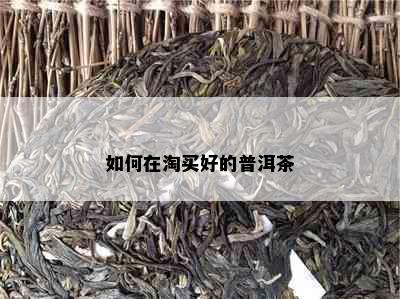 如何在淘买好的普洱茶