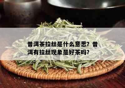 普洱茶拉丝是什么意思？普洱有拉丝现象是好茶吗？