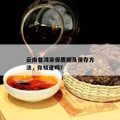 云南普洱茶保质期及保存方法，你知道吗？