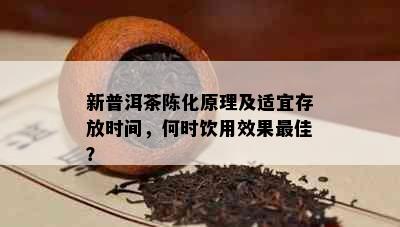 新普洱茶陈化原理及适宜存放时间，何时饮用效果更佳？