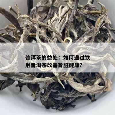 普洱茶的益处：如何通过饮用普洱茶改善肾脏健康？