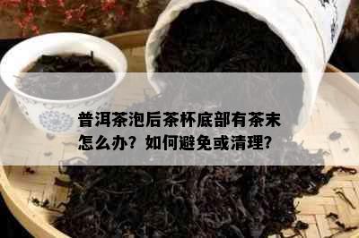 普洱茶泡后茶杯底部有茶末怎么办？如何避免或清理？