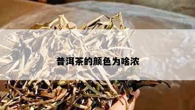 普洱茶的颜色为啥浓