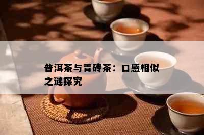 普洱茶与青砖茶：口感相似之谜探究