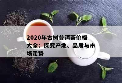 2020年古树普洱茶价格大全：探究产地、品质与市场走势