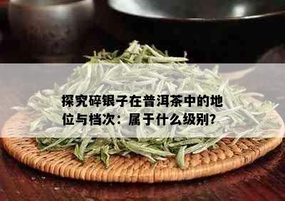 探究碎银子在普洱茶中的地位与档次：属于什么级别？