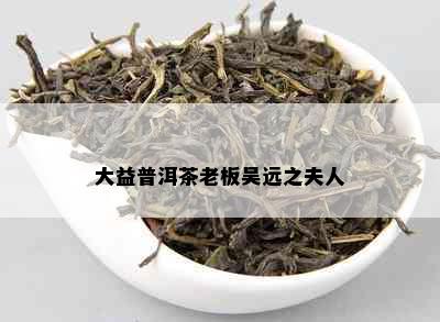 大益普洱茶老板吴远之夫人