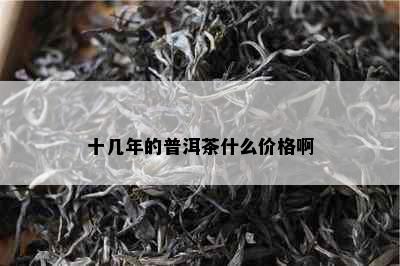 十几年的普洱茶什么价格啊