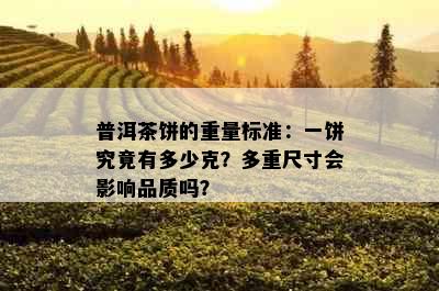 普洱茶饼的重量标准：一饼究竟有多少克？多重尺寸会影响品质吗？