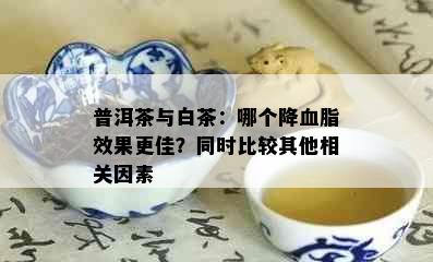 普洱茶与白茶：哪个降血脂效果更佳？同时比较其他相关因素