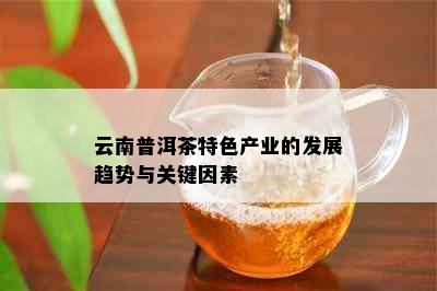 云南普洱茶特色产业的发展趋势与关键因素