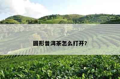 圆形普洱茶怎么打开？