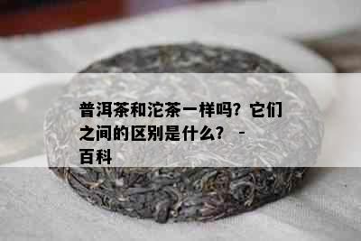 普洱茶和沱茶一样吗？它们之间的区别是什么？ - 百科