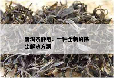 普洱茶静电：一种全新的除尘解决方案