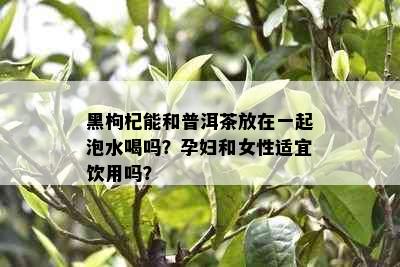 黑枸杞能和普洱茶放在一起泡水喝吗？孕妇和女性适宜饮用吗？