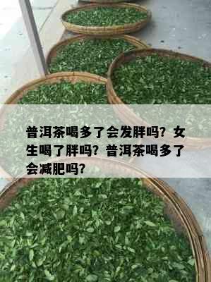 普洱茶喝多了会发胖吗？女生喝了胖吗？普洱茶喝多了会减肥吗？