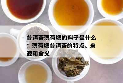 普洱茶薄荷塘的料子是什么：薄荷塘普洱茶的特点、来源和含义