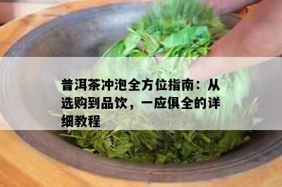 普洱茶冲泡全方位指南：从选购到品饮，一应俱全的详细教程