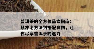 普洱茶的全方位品饮指南：从冲泡方法到搭配食物，让你尽享普洱茶的魅力