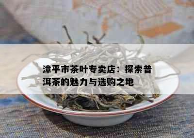 漳平市茶叶专卖店：探索普洱茶的魅力与选购之地