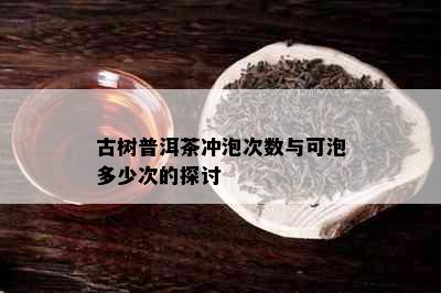 古树普洱茶冲泡次数与可泡多少次的探讨