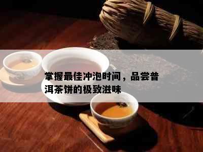 掌握更佳冲泡时间，品尝普洱茶饼的极致滋味