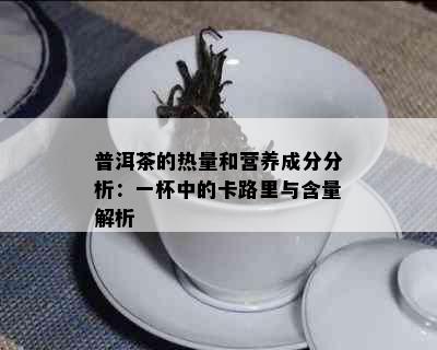 普洱茶的热量和营养成分分析：一杯中的卡路里与含量解析