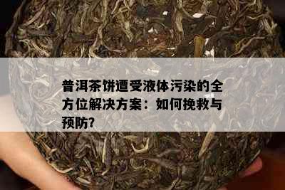 普洱茶饼遭受液体污染的全方位解决方案：如何挽救与预防？